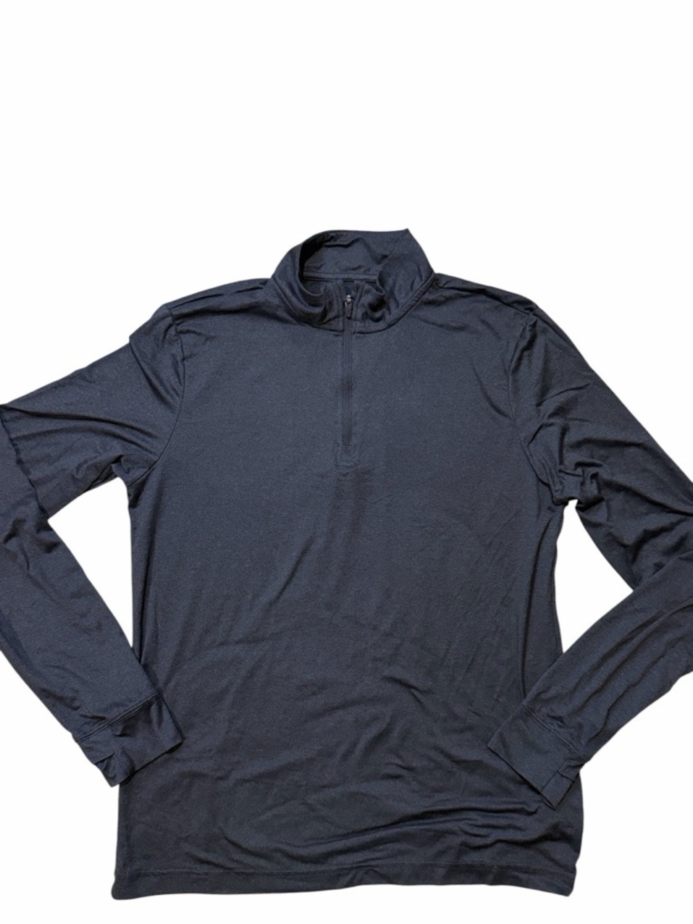 Old Navy Women's Dark Gray Quarter Zip Long Sleeve Top Small